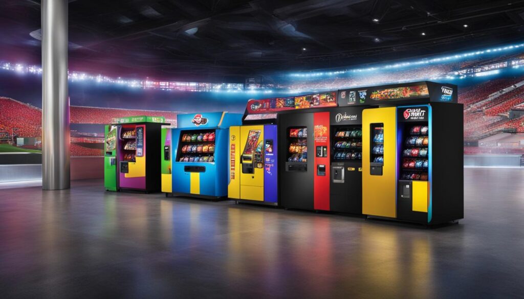 sports merchandise vending machines